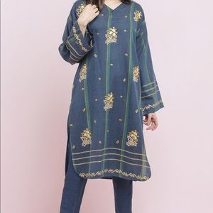 Long Pakistani embroidered shirt piece